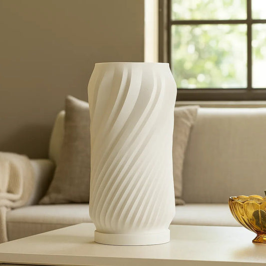 Minimalist Spiral 3D - Printad Lampa – modern inredning från Lumi Home