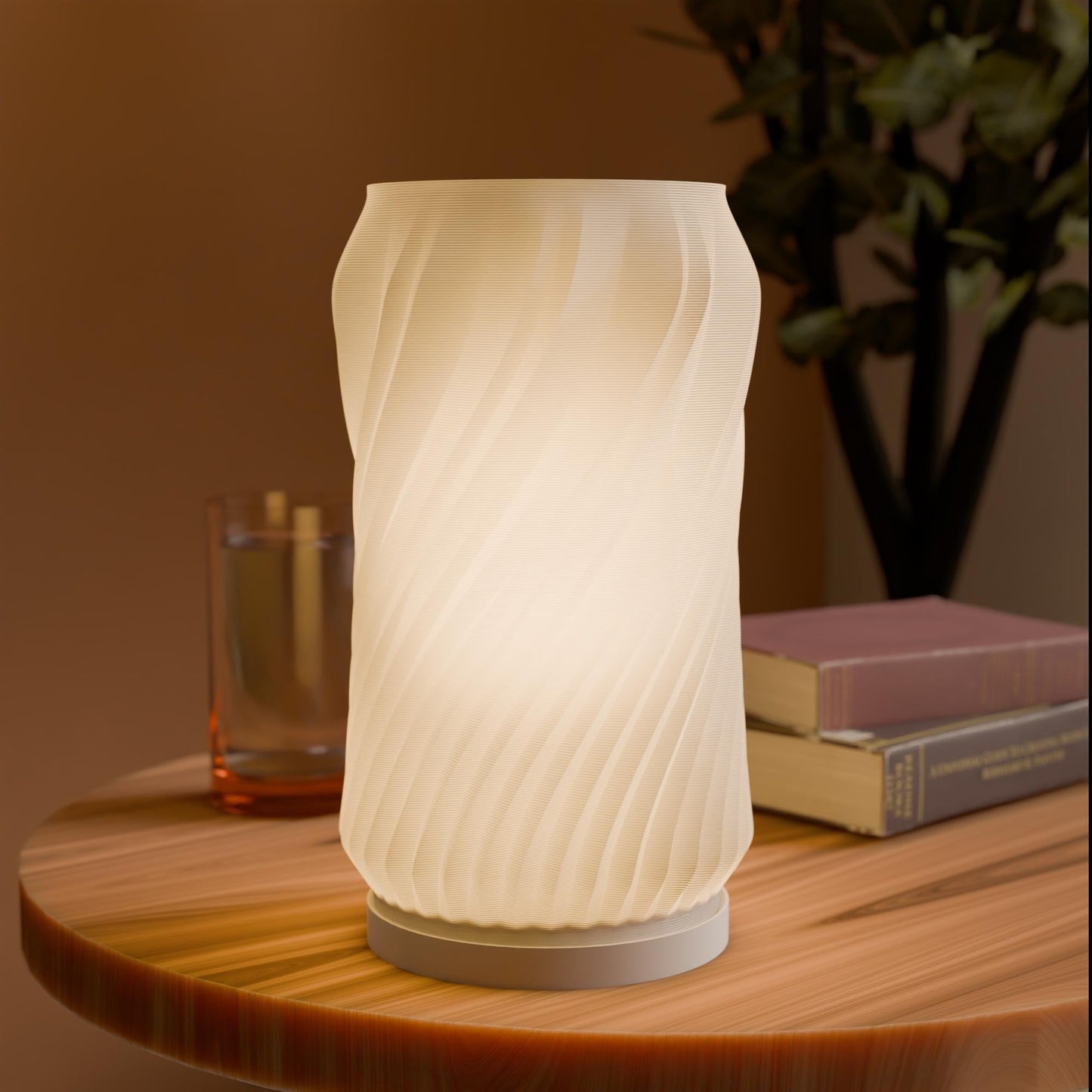 Minimalist Spiral 3D - Printad Lampa – modern inredning från Lumi Home
