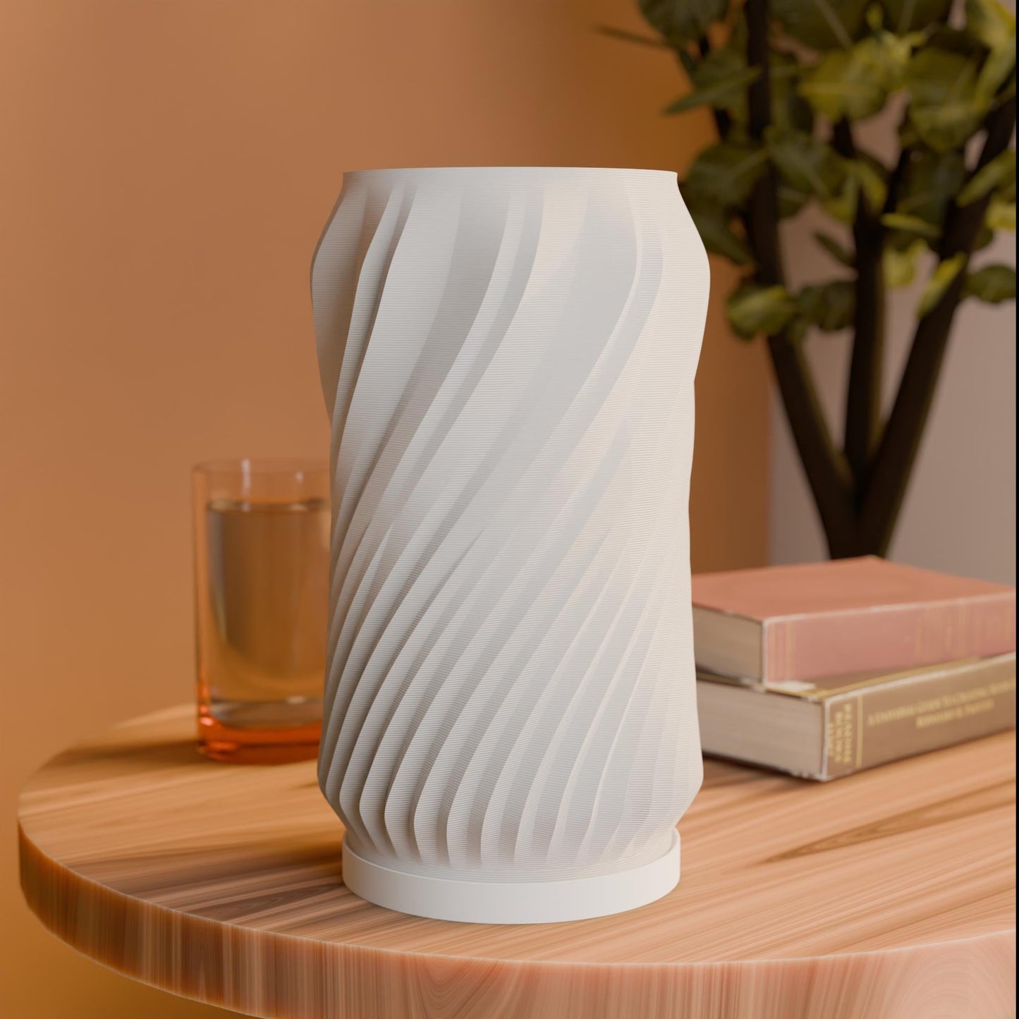 Minimalist Spiral 3D - Printad Lampa – modern inredning från Lumi Home