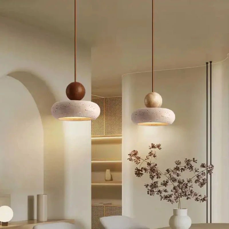 NATURALE Taklampa i Travertin – modern inredning från Lumi Home