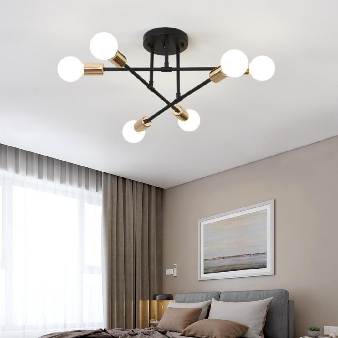 STELLAR Taklampa – 6 ljuskällor i modern design – modern inredning från Lumi Home