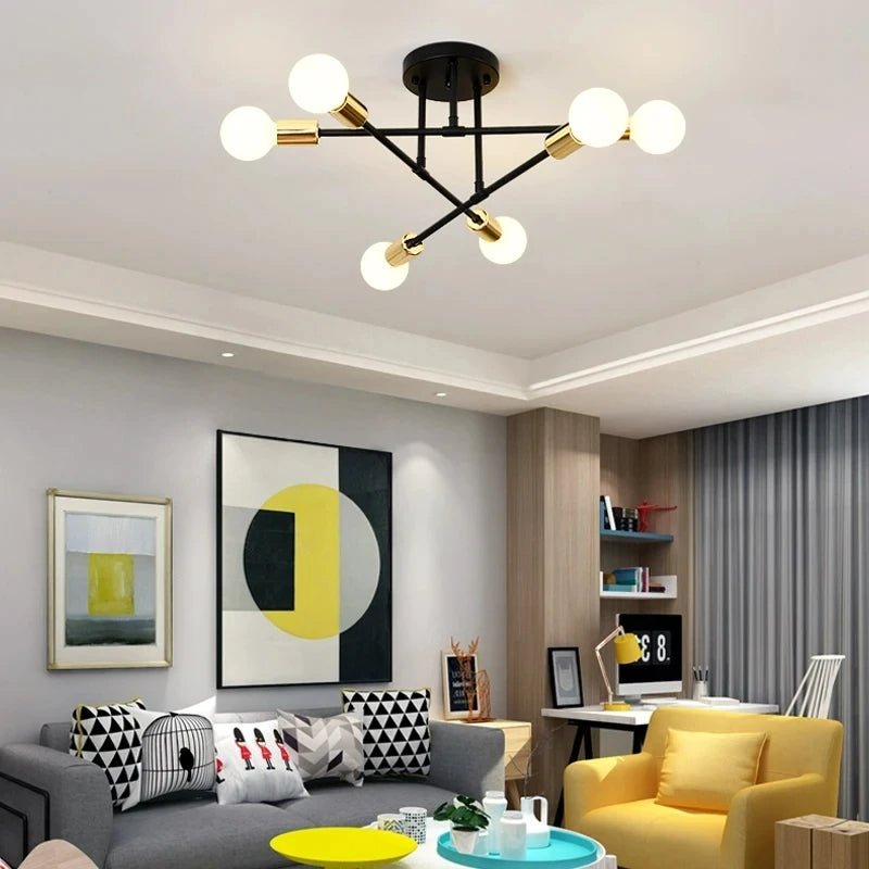 STELLAR Taklampa – 6 ljuskällor i modern design – modern inredning från Lumi Home