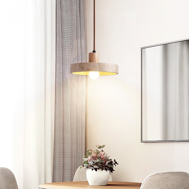 TERRA Taklampa i Travertin – modern inredning från Lumi Home