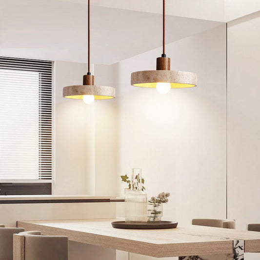 TERRA Taklampa i Travertin – modern inredning från Lumi Home